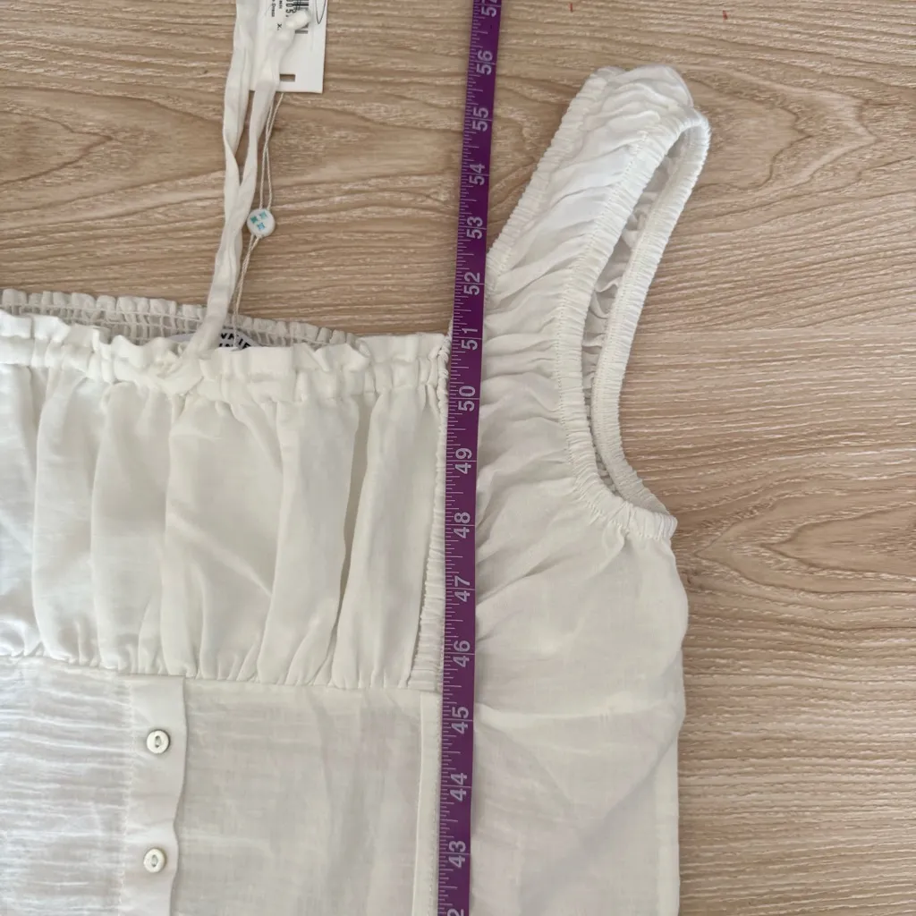 Frankie’s Bikinis XL NEW Christabelle Gauze Dress White - Image 10