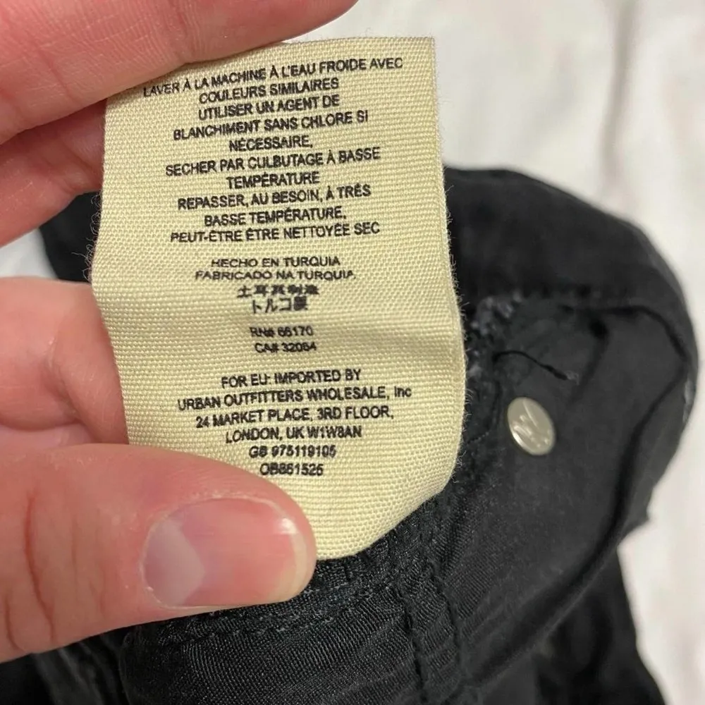 Free People Black Distressed/Ripped/Grunge High Waist Crop Skinny Jeans-26 - Image 95