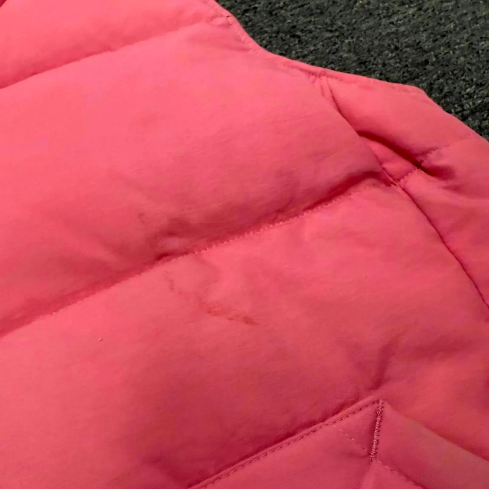 Vintage Pink/Navy Reversible Ralph Lauren Puffer Vest - Image 4