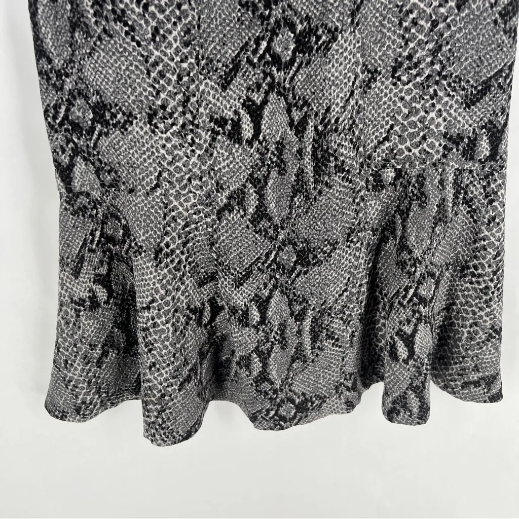 Ann Taylor Snake Print Drop Waist Pleated Sleeveless Dress Size‎ 0 - Image 6