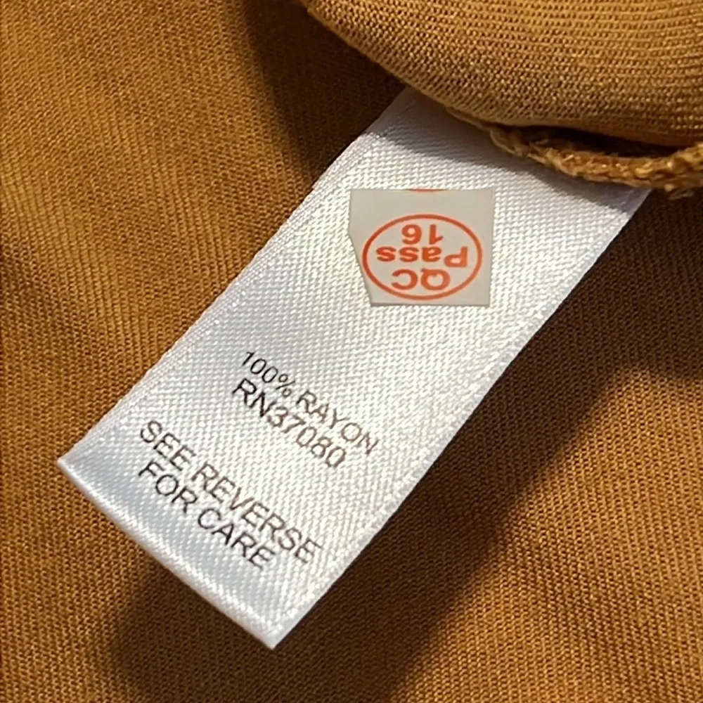 Cato womens size 18/20W casual long sleeve button down mustard color shirt nwt - Image 6