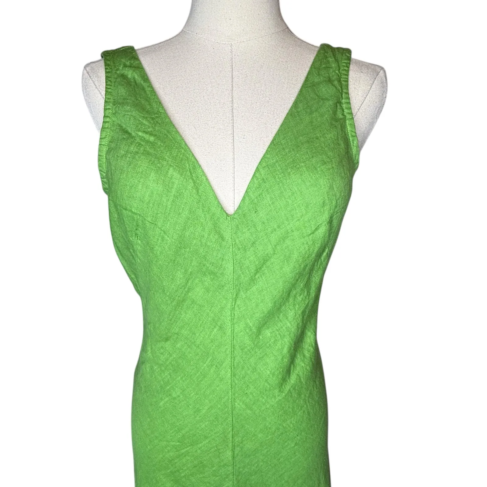 Haris Cotton Linen Maxi Dress in Avocado‎ Green NEW size Small - Image 3
