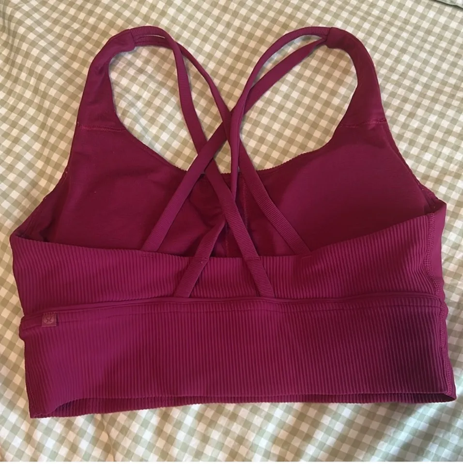 Lululemon Energy Longline Bra Ribbed Luxtreme Cups Medium Support B-D - Image 4