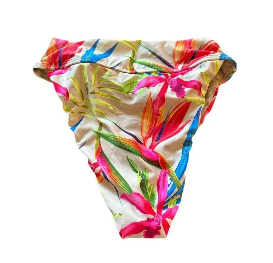 VYB Summer Feels Tropical Bikini Set Twisted Top Palm Print Hawaii Surf Y2K NWOT Size XS - Image 6