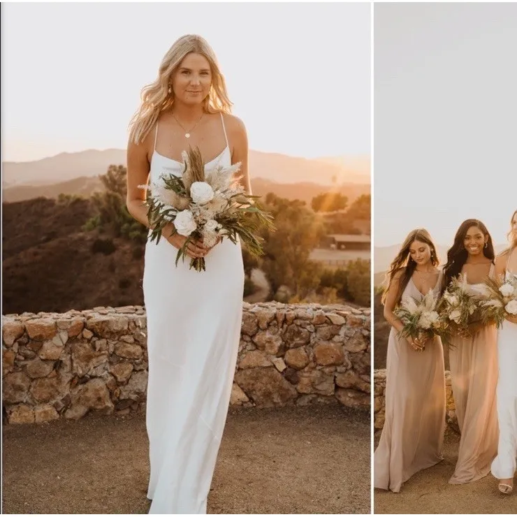 Show Me Your Mumu SMYM Faith Maxi Dress White Ivory Luxe Satin Size XXL Bridal - Image 15