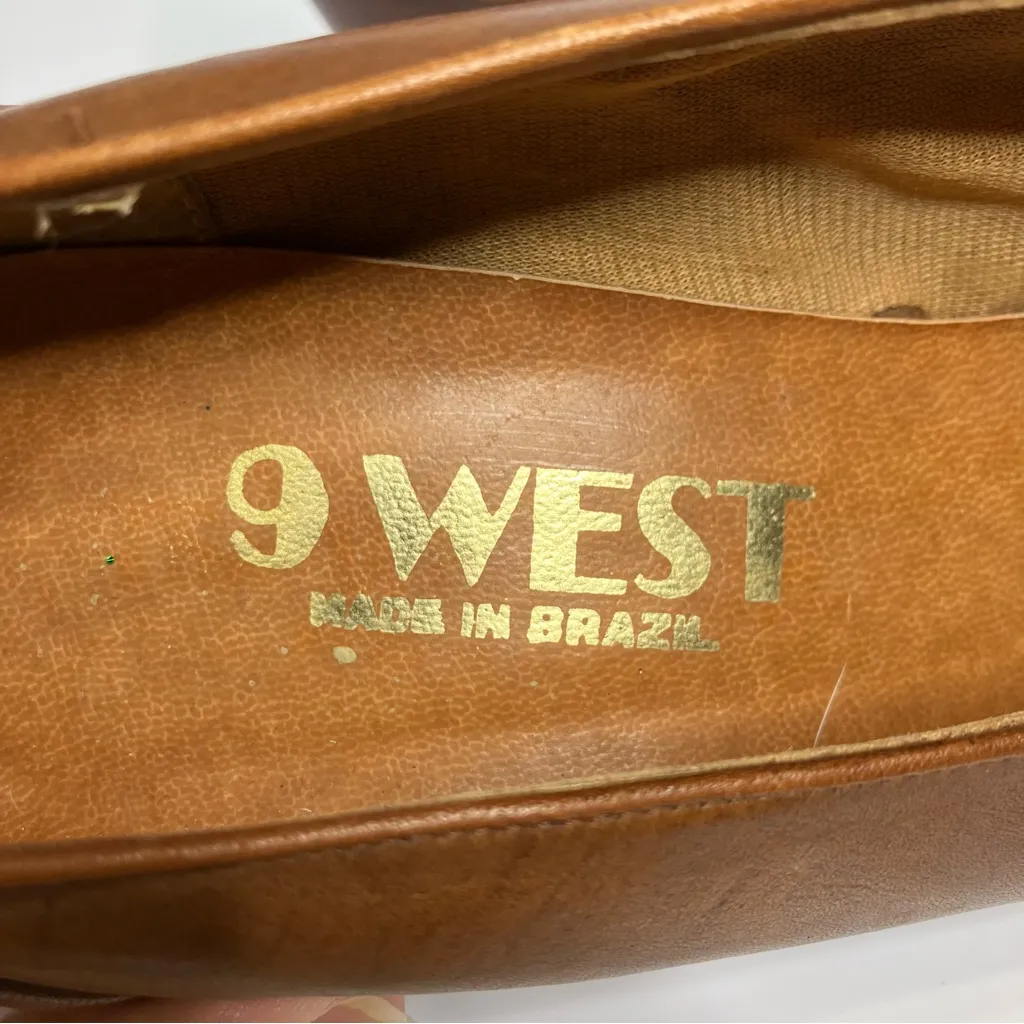 Vintage Nine West pumps brown leather dressy professional business womens size 9 - Image 9