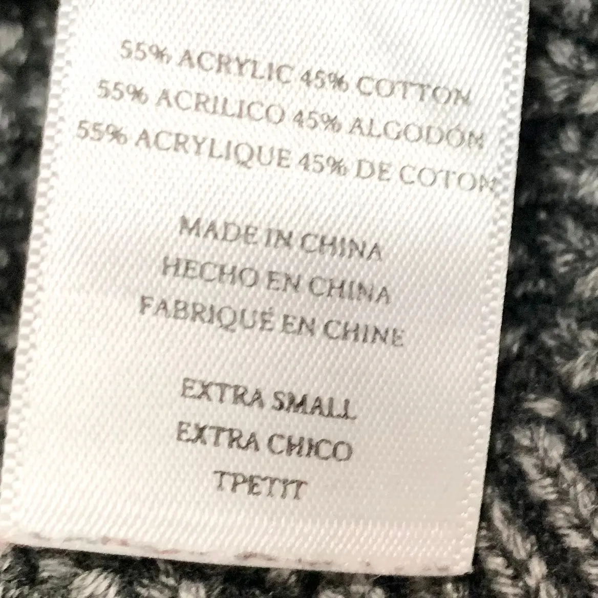 Rails Womens Lisette Vintage Black Textured Sweater Cropped Crewneck Size XS - Image 8