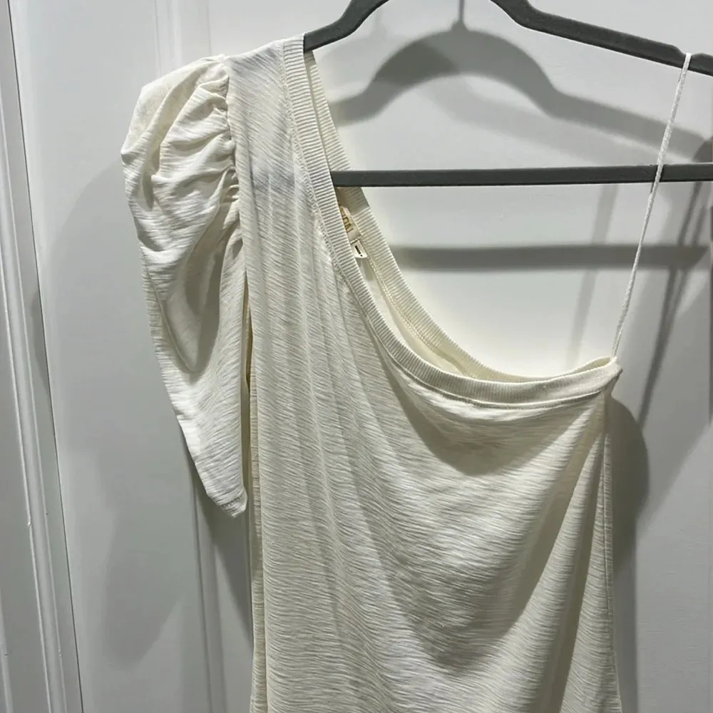 Nation LTD Paulina One Shoulder Tee Off White
 Sz S - Image 3