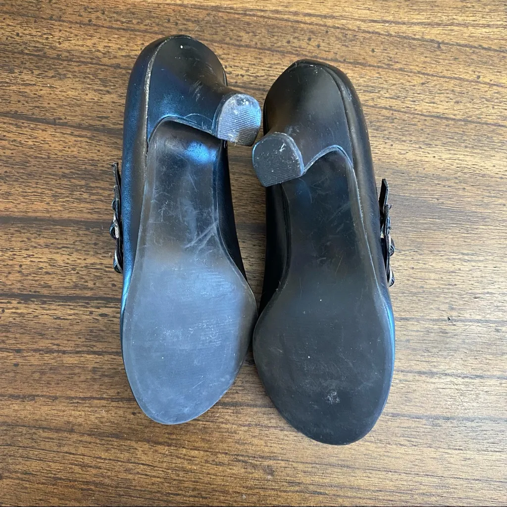 Candie’s Black Mary Jane Heels with Triple Strap Buckles size 7 - Image 5