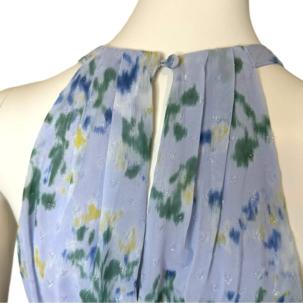 BCBG MaxAzria Women's Sleeveless Halter Neck Smocked Waist Maxi Evening Dress 2 - Image 12