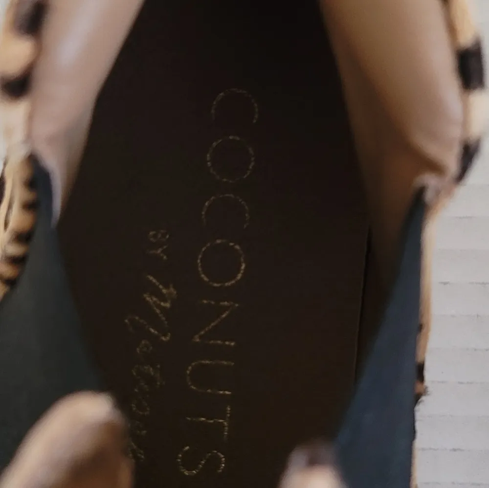 Coconuts By Matisse Harlan Leopard Animal Print High Top Real Fur Sneakers 8.5 - Image 4