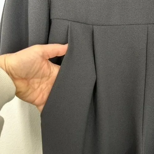 Eliza J Black Jumpsuit‎ Sheer Polka Dot Sleeve Bell Cuff Career Party Cocktail - Image 5