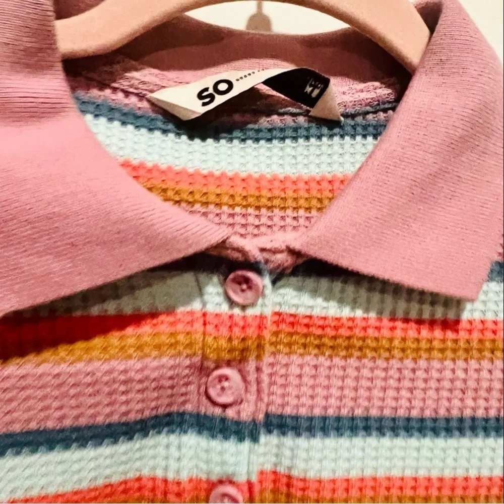 SO Striped Polo Top Size XS - Image 3