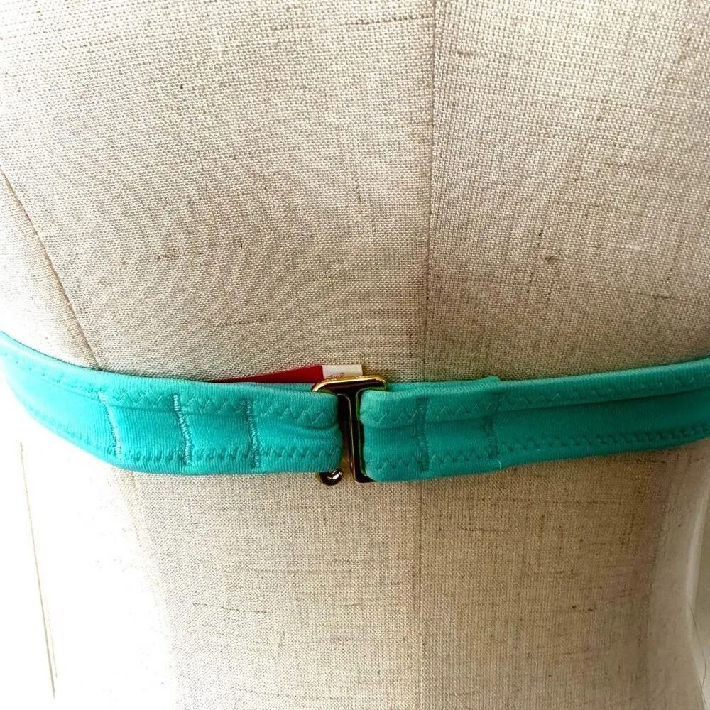 Victoria Secret teal fringe halter bikini top - Image 7