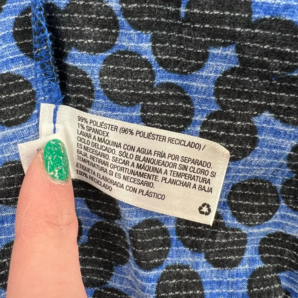 Ava & Viv Women's Blue Black Dots  Balloon Long Sleeve Wrap Dress XXL - Image 12