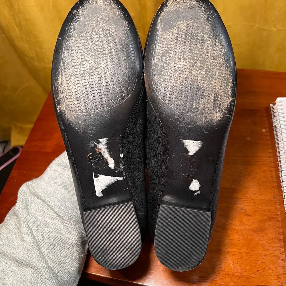 Circa Joan & David Black Patent Leather Tassel Loafers Classic Flat Shoes - Image 5