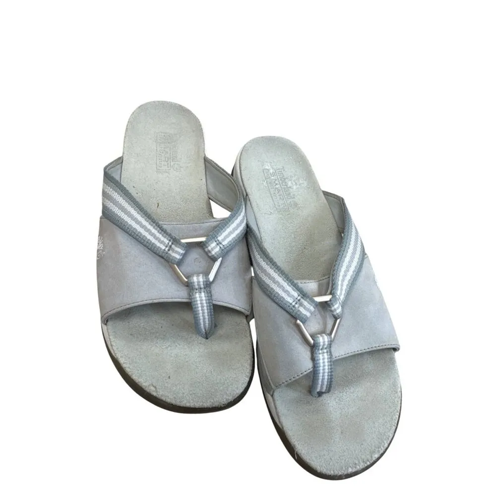 Timberland Womens Smart Comfort Gray Slip-On Sandals Size 8M - Image 11