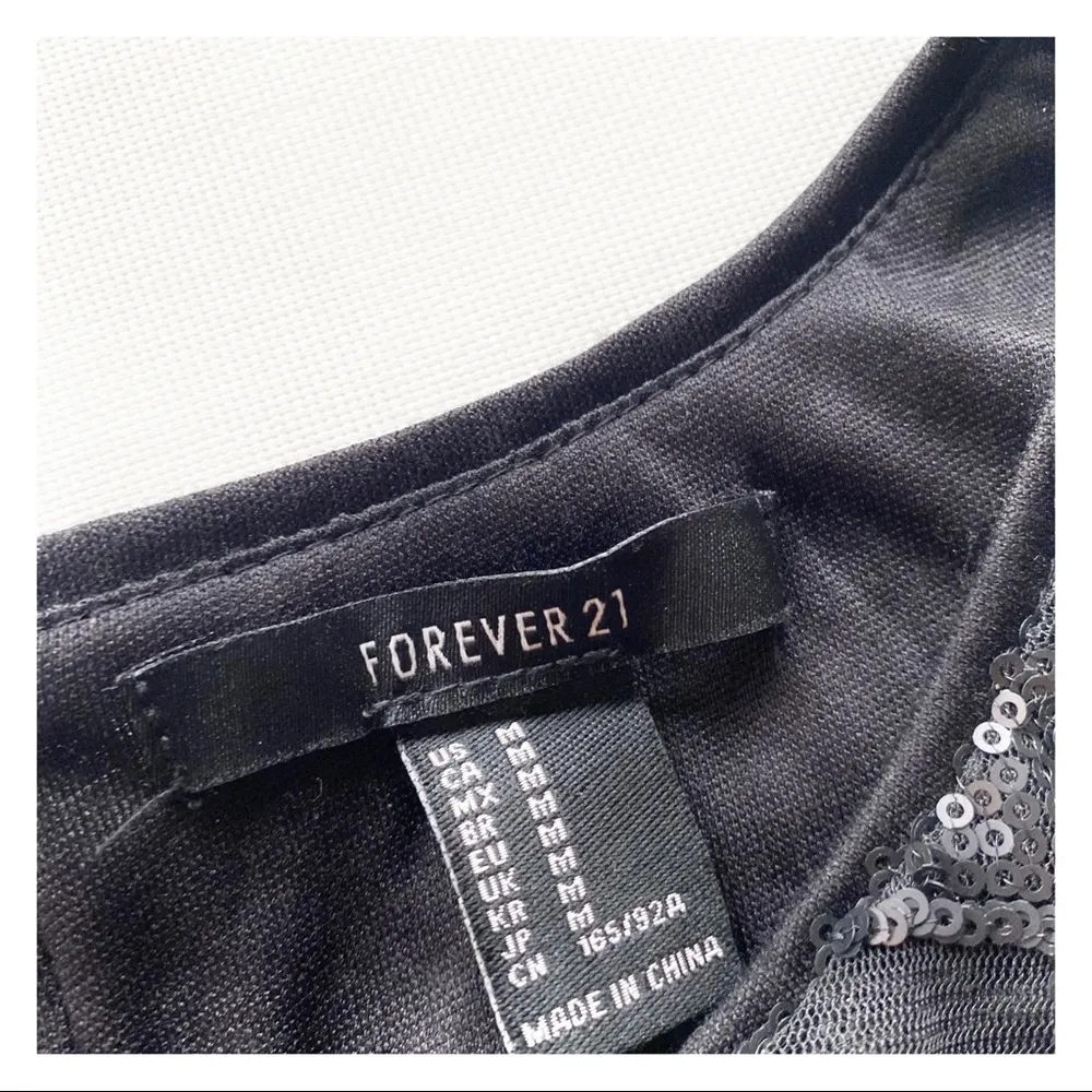 Forever 21 Sequin Sleeveless Peplum Top - Image 8