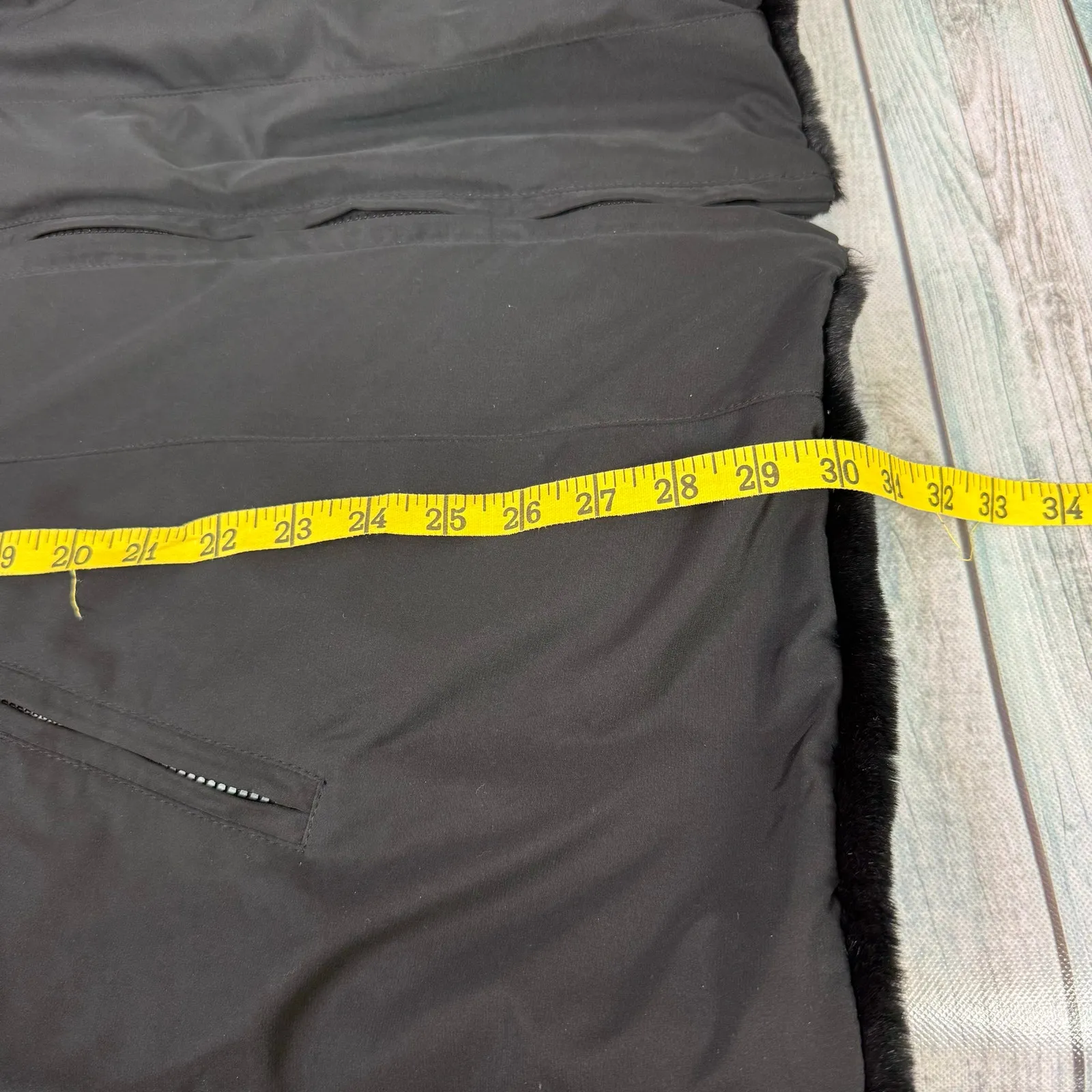 Westbound Vintage Faux Fur Black Coat Reversible Medium Raincoat Winter Jacket - Image 7