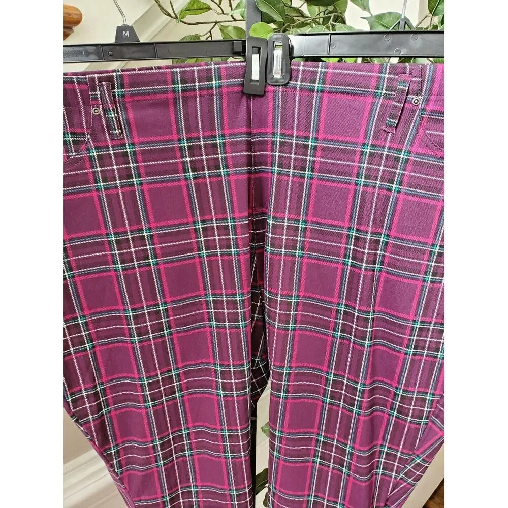 Terra & Sky Women's Multicolor Cotton & Polyester Mid Rise Casual Skinny Pant 4X - Image 3