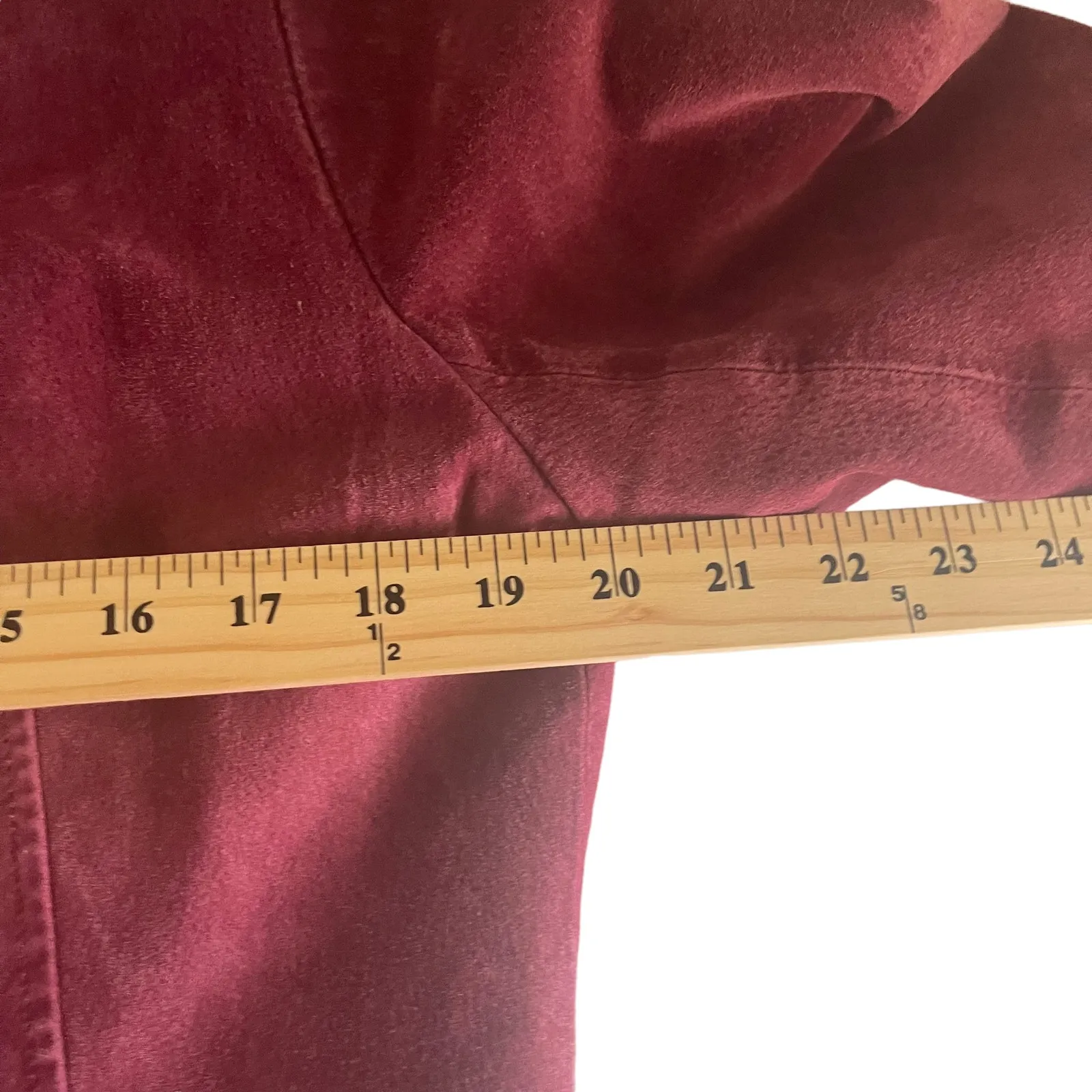 Bagatelle  Women's Size Large Vintage 90s Red‎ Leather Bomber Jacket - Image 7