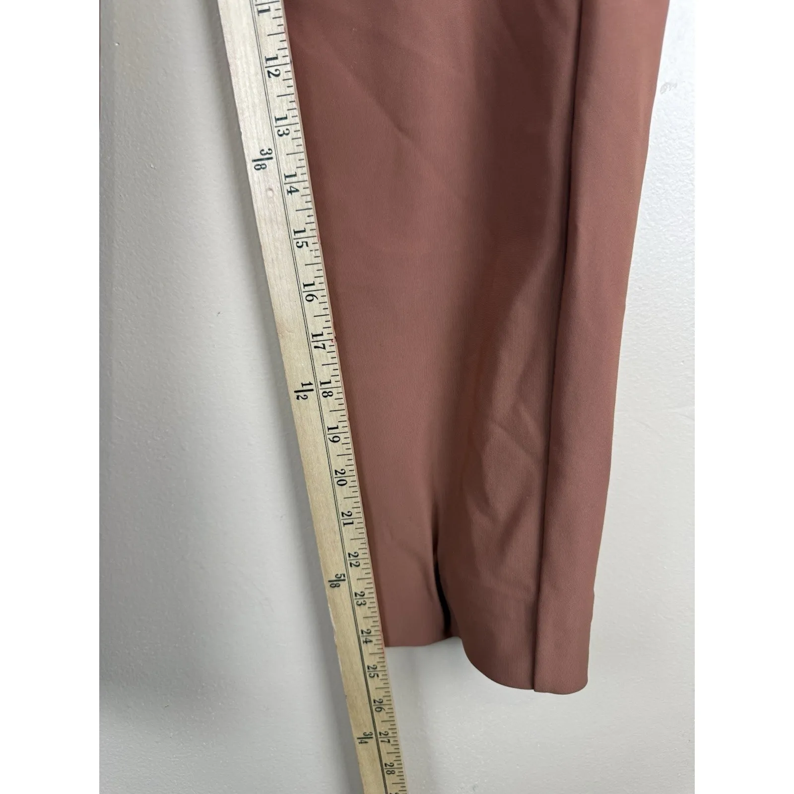 Athleta Stellar Skinny Trouser Pants Women’s Size 2 Brown Travel Casual Pockets - Image 12