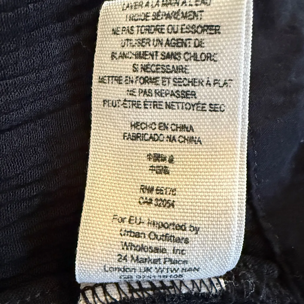 Free People Black Lace Bib Tunic Top Women’s Size XS - Image 10