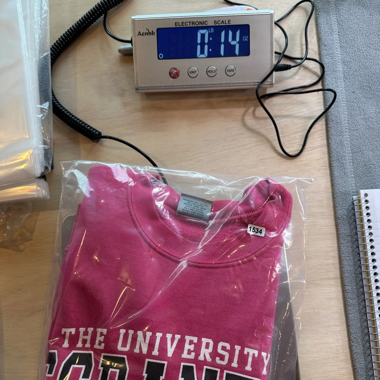 The University of Scranton Crewneck Sweatshirt Pink MV Sport Women's Size M Ncaa - Image 9
