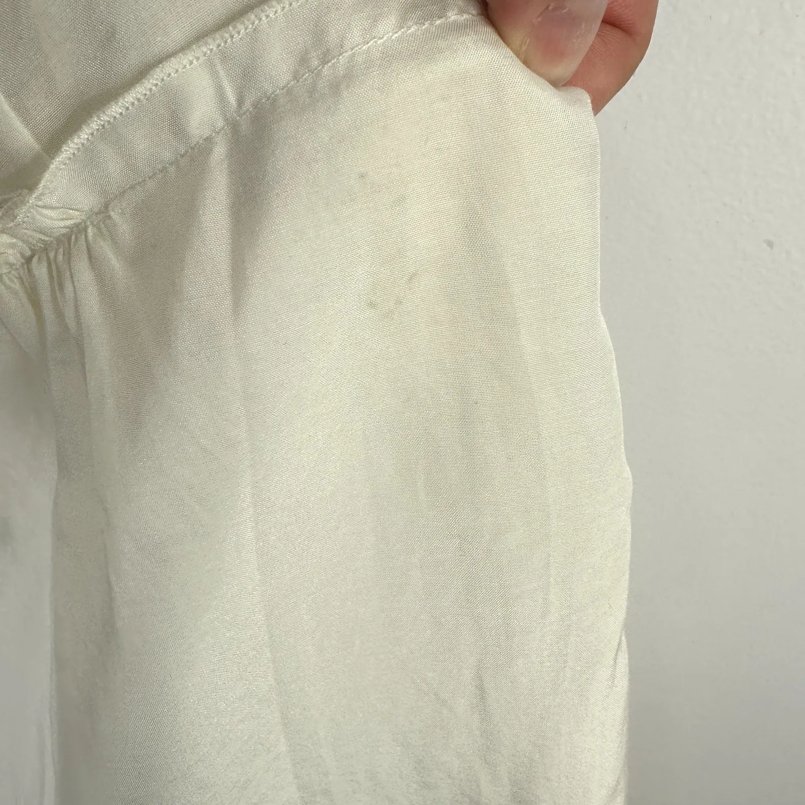 Banana Republic Dress 6 Ivory‎ Embroidered Boho Resort Romantic Ethereal Minimal - Image 8