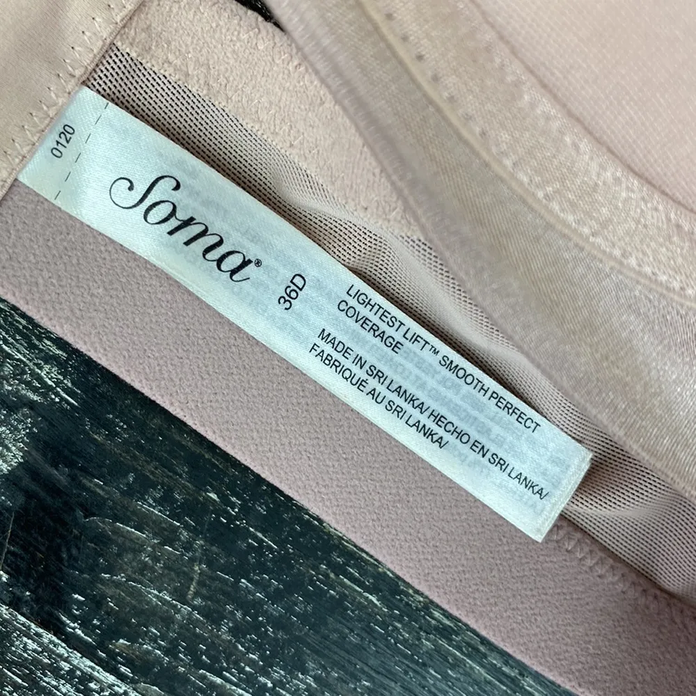 Soma Nude Lightest Lift Smooth Perfect Coverage Bra 36D - Image 7