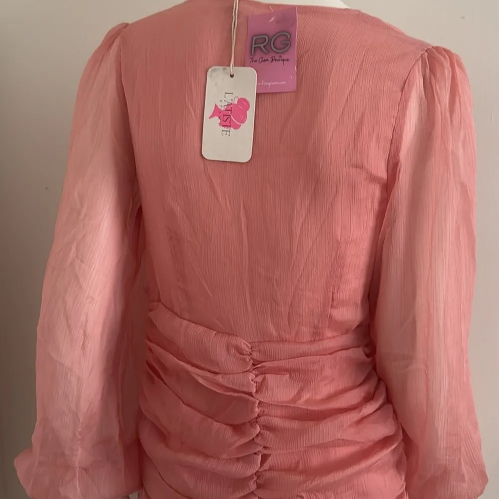 L'ATISTE Pink Asymmetrical  Dress Size S - Image 8