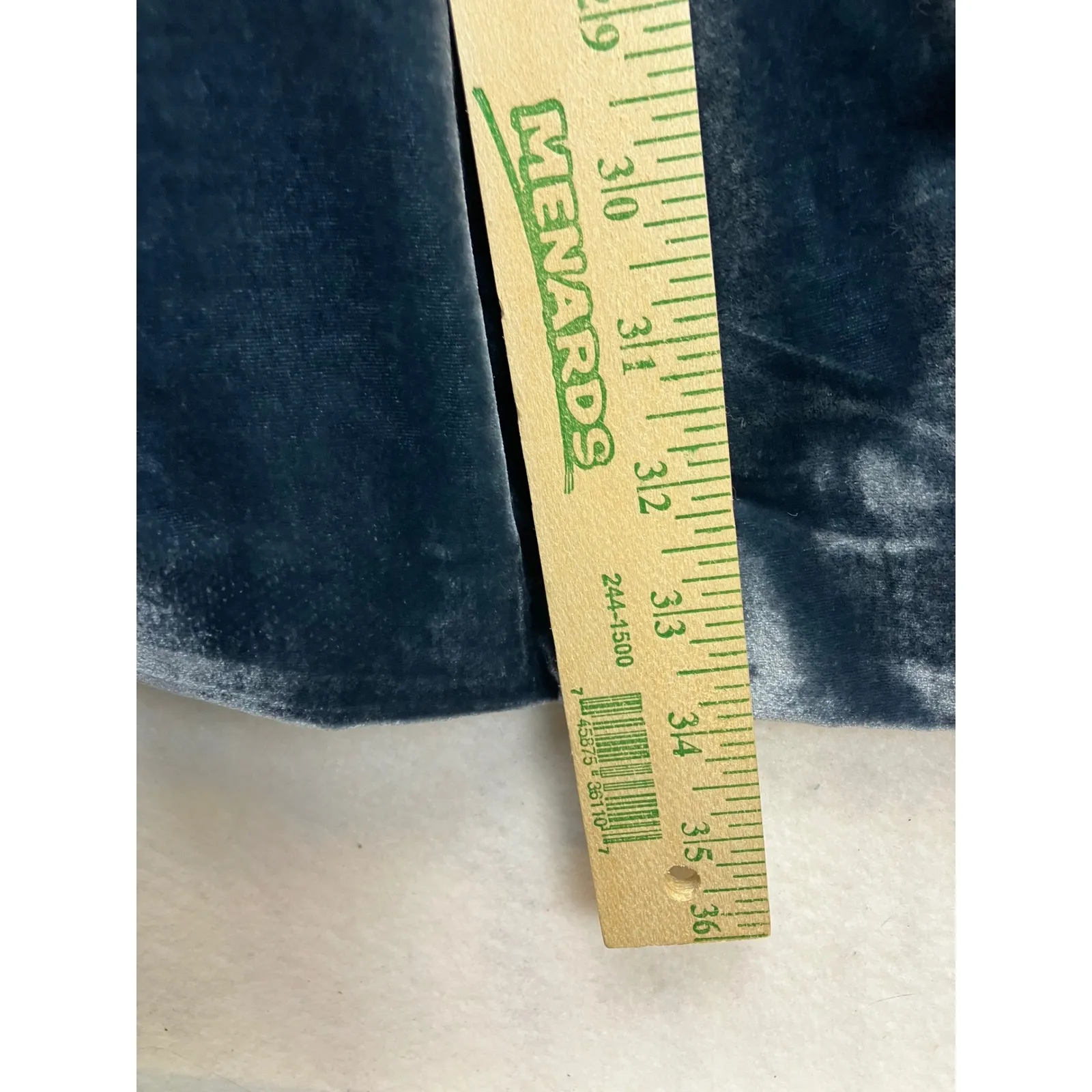 Coldwater Creek Velvet Blazer Jacket Teal Blue Rayon Silk Lined Women's Size 16 - Image 4