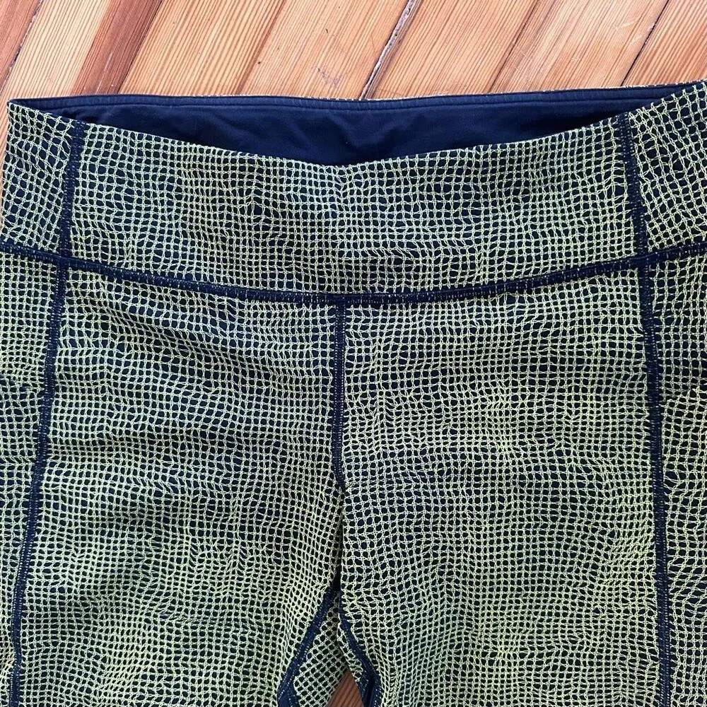 Lululemon Pace Rival Crop 19" in Fall Net Toxic Black Size 10 - Image 5