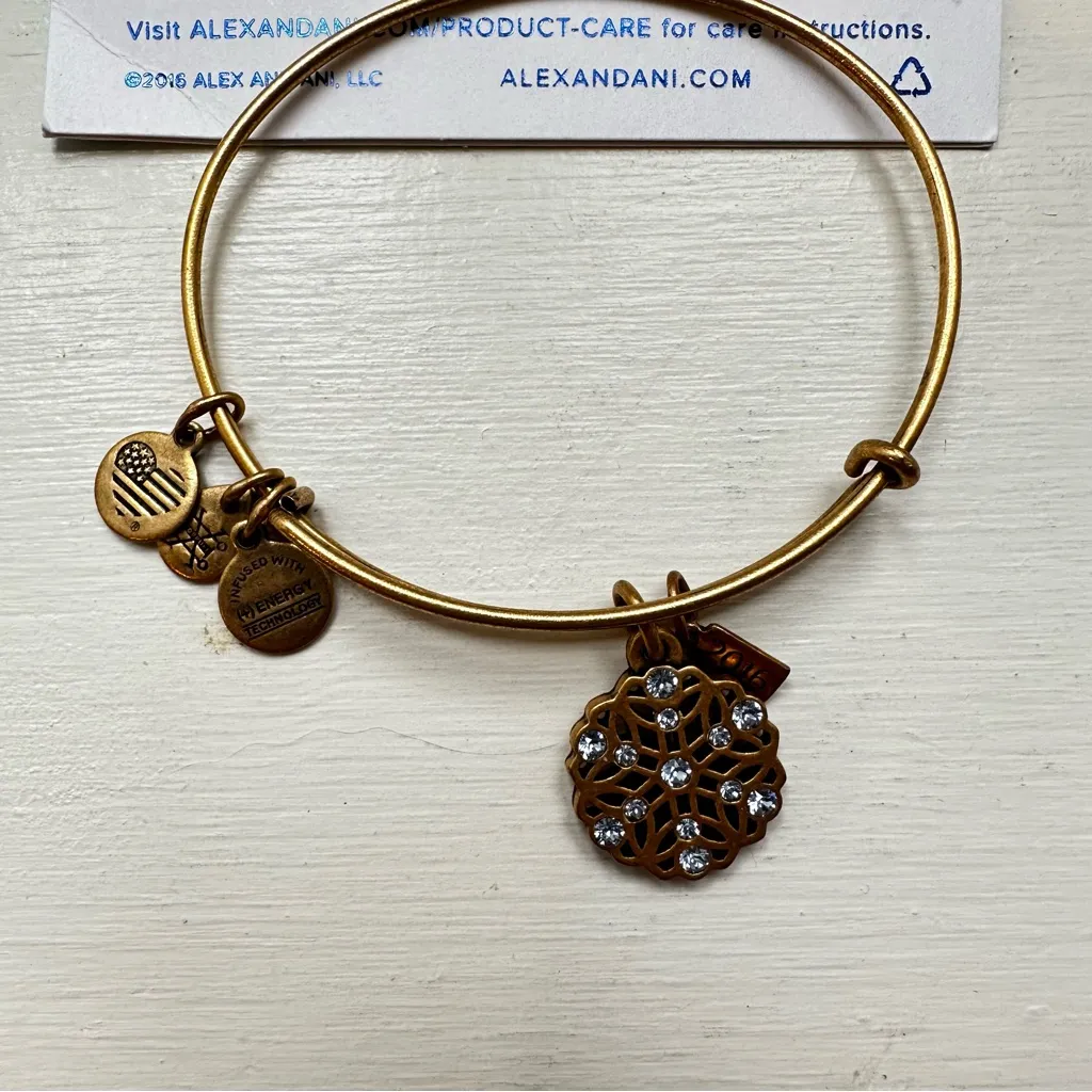Alex and Ani ‘Snowflake’ worn 1 x - Image 3
