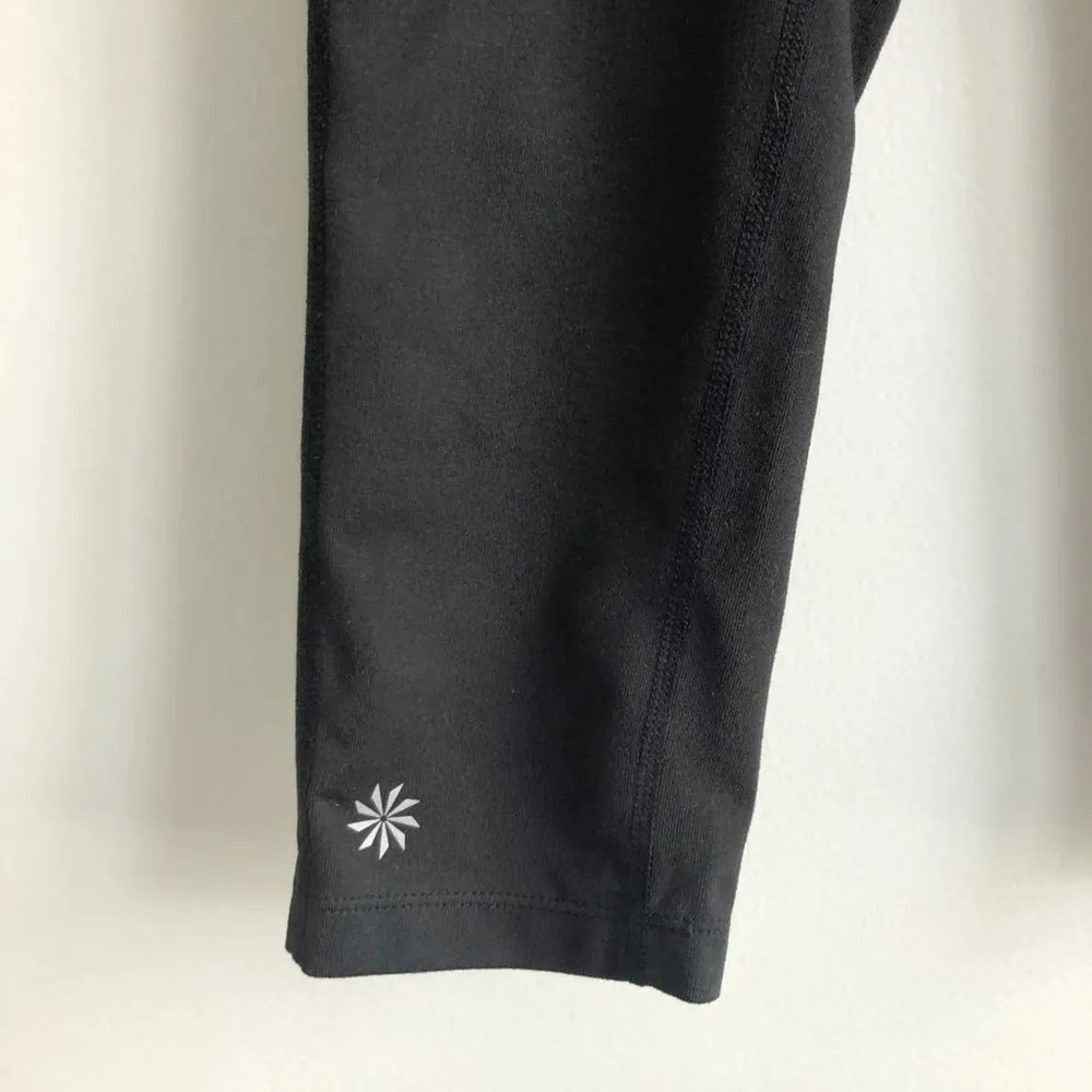 Athleta Black Purple White 2-in-1 Skirted Leggings Women's Size Extra Small XS - Image 2