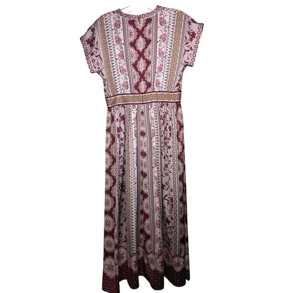 Gal Meets Glam Liza Print Midi Dress Sz. 0 - Image 8