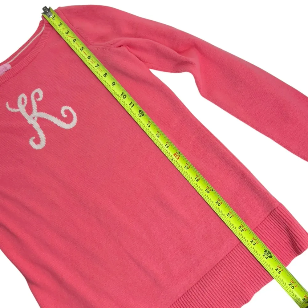 Lilly Pulitzer Marielle Sweater ‘K’ Monogram Size Medium - Image 7