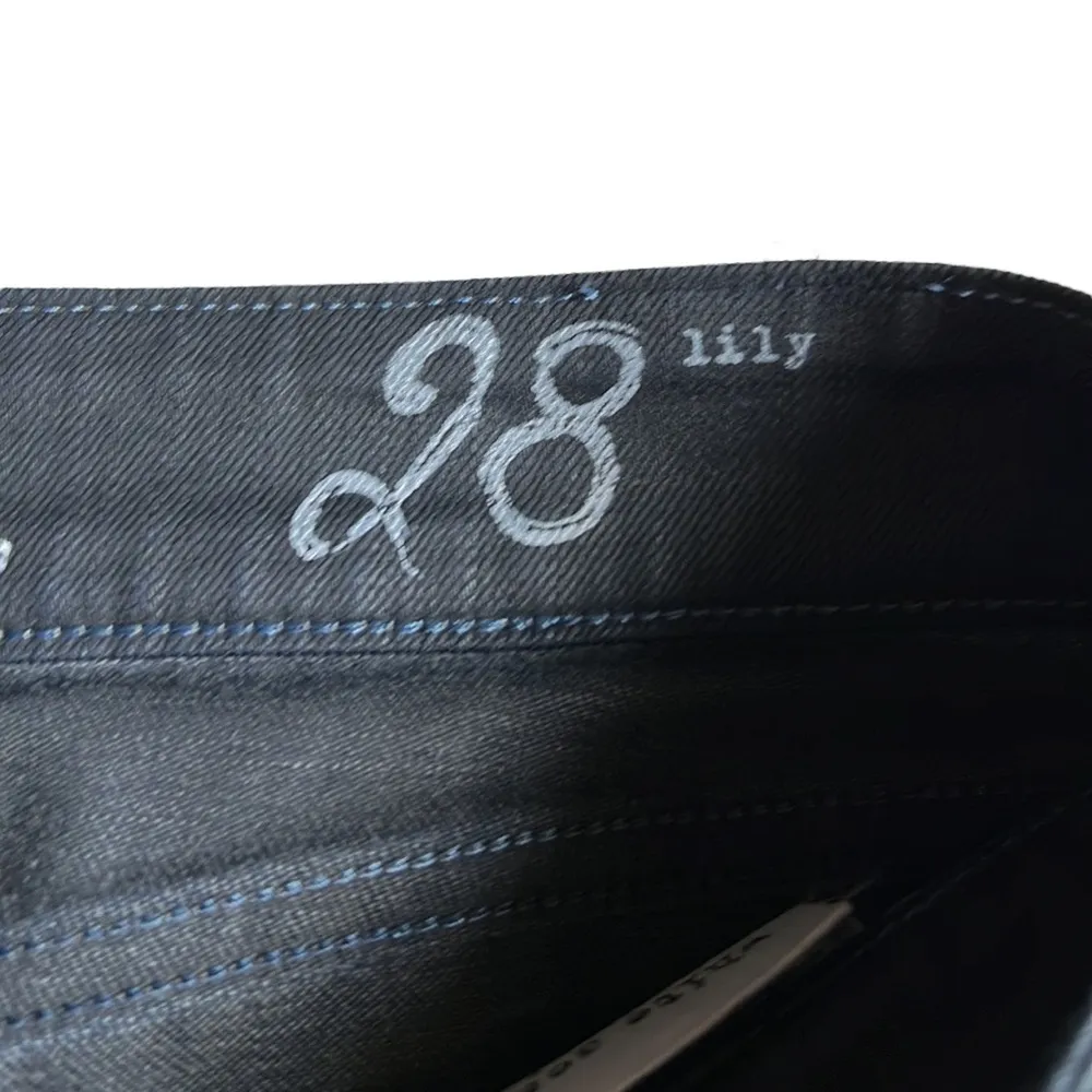 White Seal By Replay Black Coated Italian Skinny Jeans Size 28 - Image 5