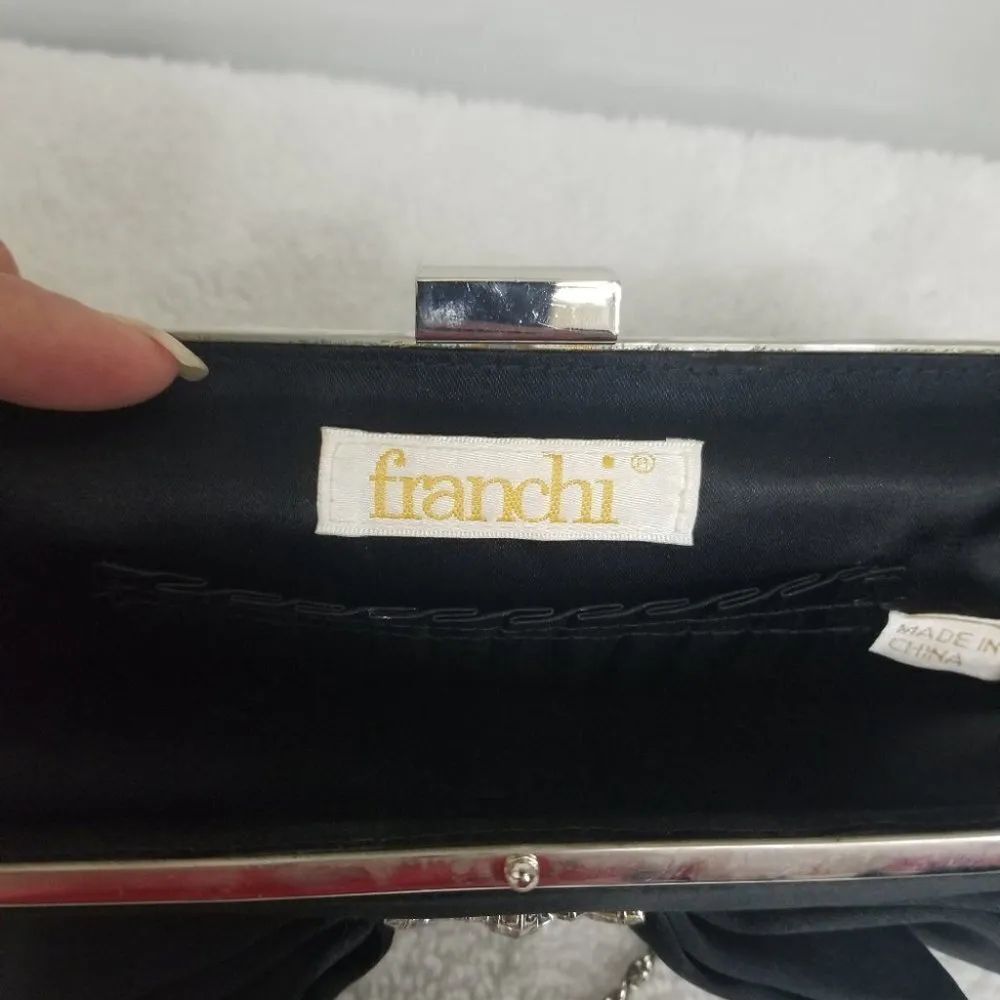 Franchi Evening clutch/shoulder bag Black - Image 2