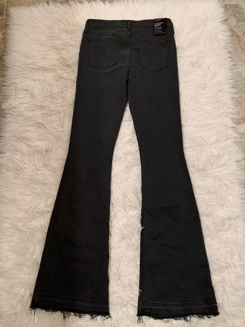 Black orchid bell bottom frayed jeans - Image 2