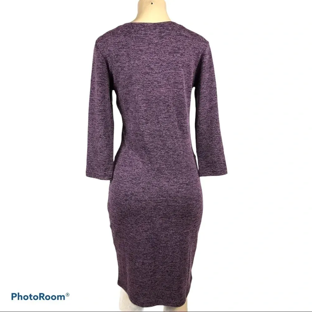 Tango Mango 3/4 Sleeve Dress Purple - Image 3