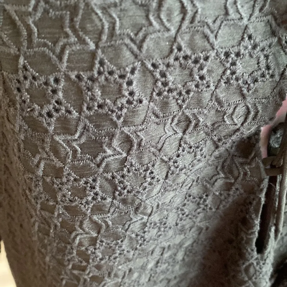 UO Little White Lies Black Lace Embroidered Cover Up Dress - Image 9