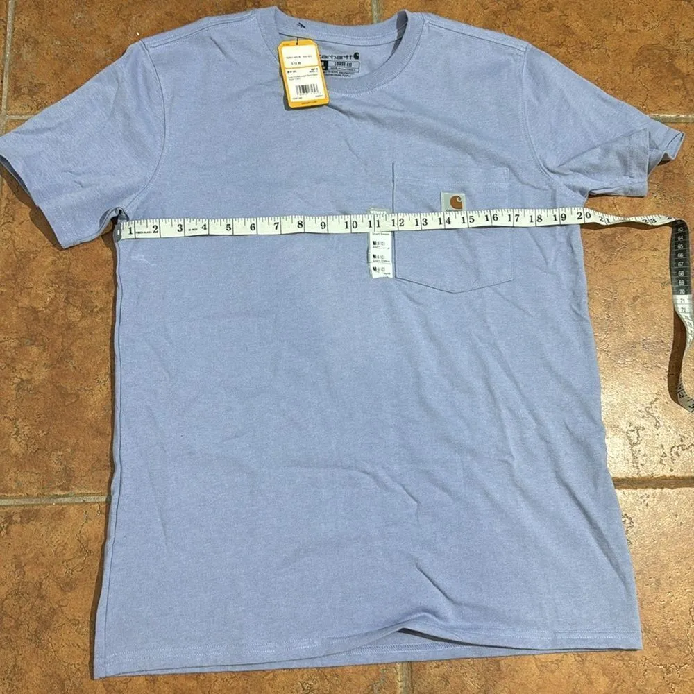NWT Carhartt Loose Fit Heavyweight Blue Short Sleeve Tee Casual Cotton size M - Image 6