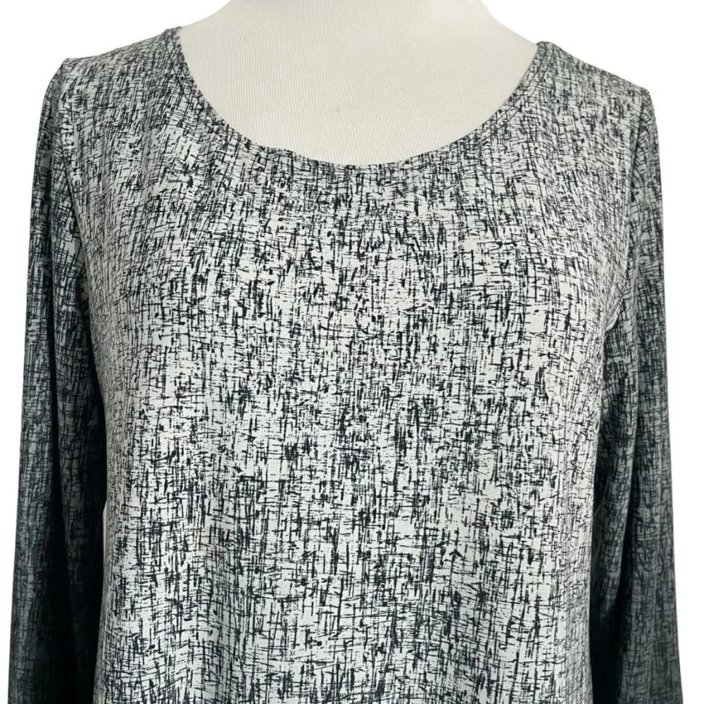 Clara Sunwoo XS Top Blouse Slinky Asymmetrical Liquid - Image 2