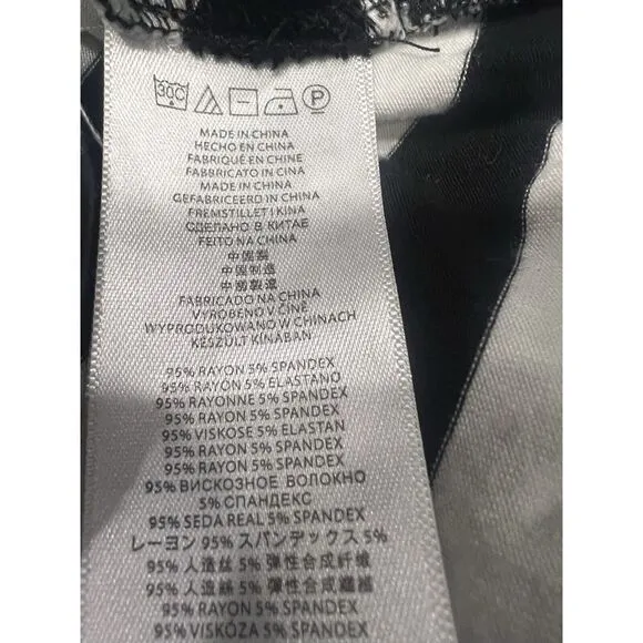 Michael Kors side tie‎ tunic top black white striped comfy women's Size Medium - Image 4