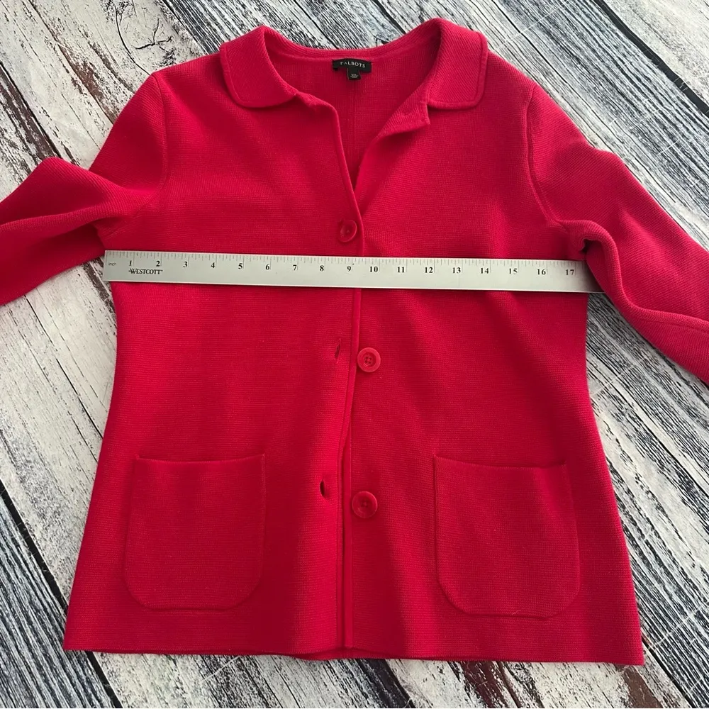 Talbots Hot Pink Knit Blazer - Image 6