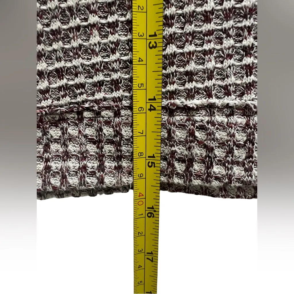 FREE PEOPLE Waffle Knit Cropped Relaxed Sweater Turtleneck Long Sleeve Size Small - Image 11