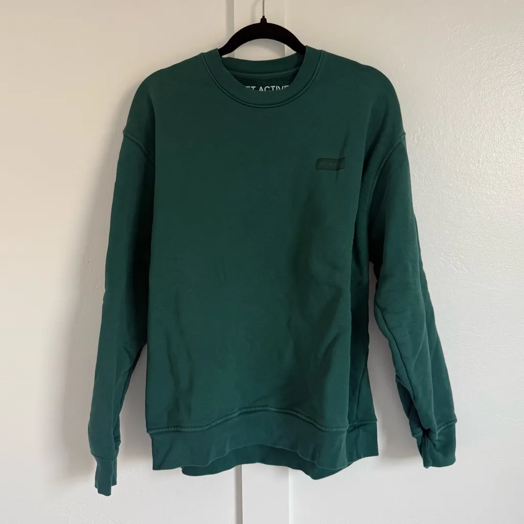 Set Active Green Oversized Crewneck Sweatshirt - Image 2