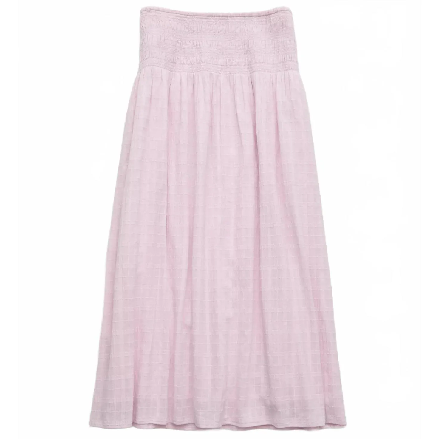 AE High-Waisted Smocked Maxi Skirt American Eagle Pastel Orchid NWT XL - Image 5