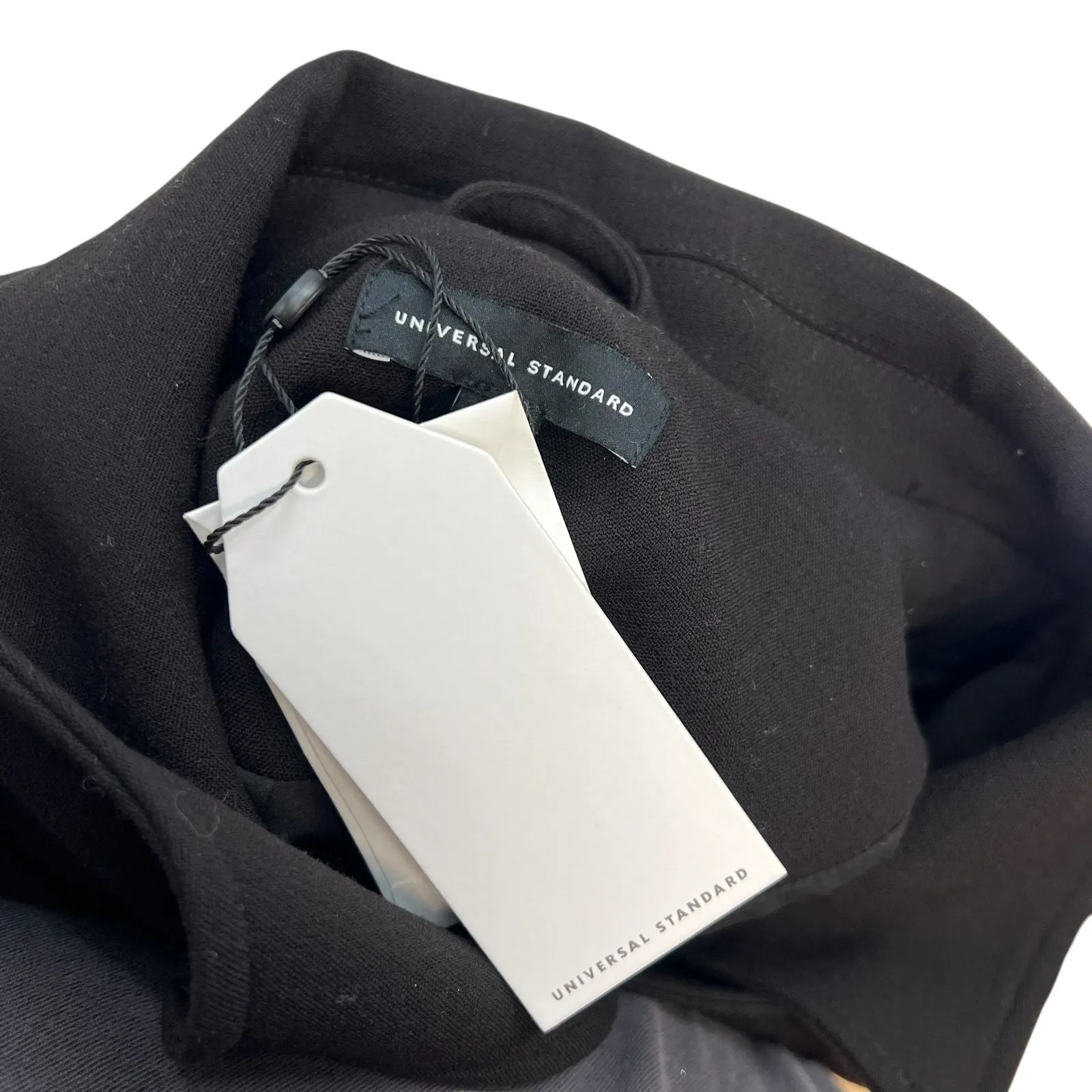 Universal‎ Standard Nadia Military Jacket Crepe Jersey Black Plus Size 18 20 - Image 10